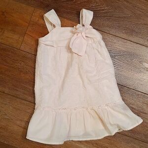 Old Navy Girls 2T Sun Dress. Light Pastel Pink with Floral embroidery.
